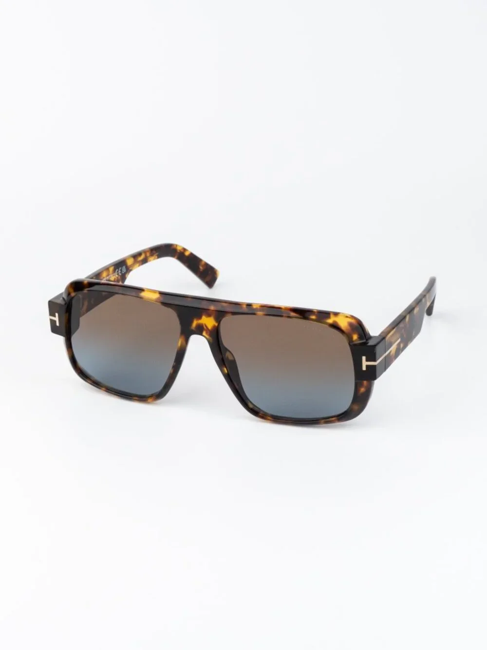 Tom Ford TURNER Men Sunglasses Havana Brown Gradient Pilot FT1101 52F AUTHENTIC